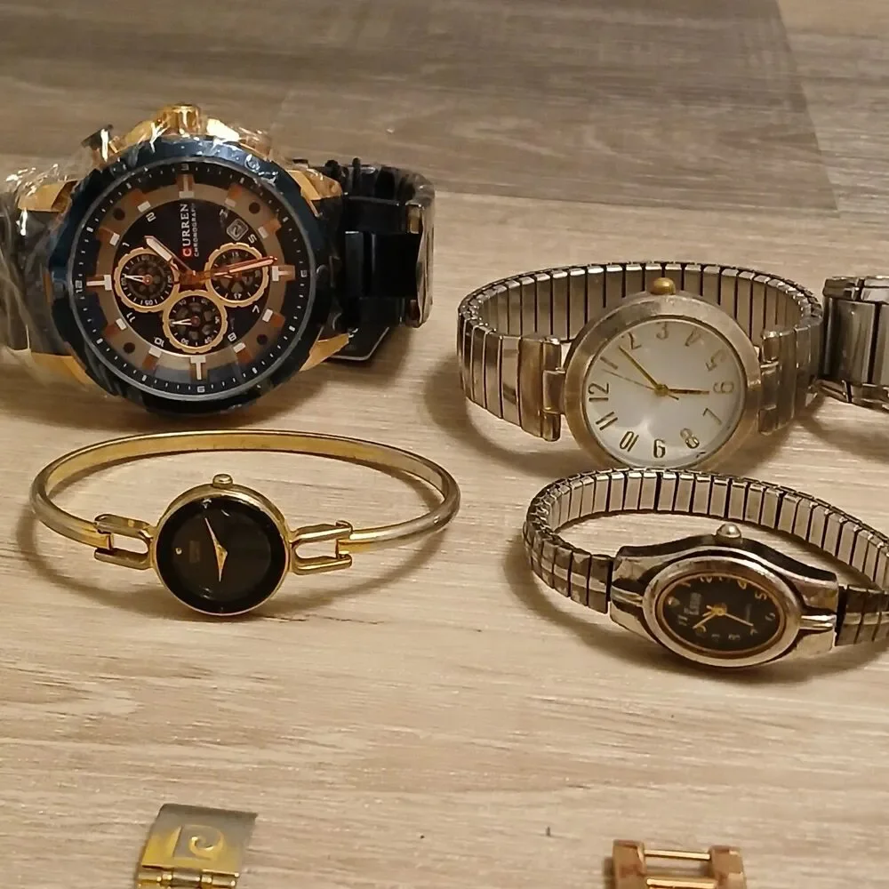 Lot 35+ Watches Parts/Repair ALL Metal Relic Casio Timex Guess Armitron Citizen